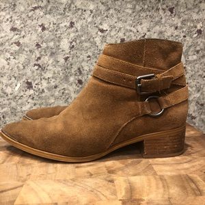Marc Fisher Brown Suede Ankle Boots